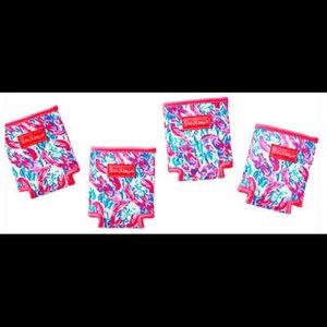 Lilly Pulitzer Drink Huggers set of 4